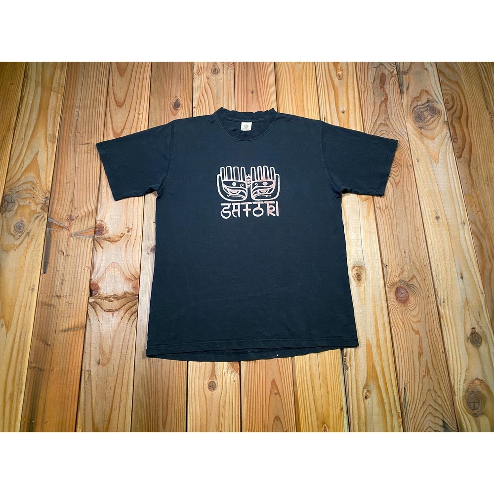 Vintage Y2K Satori Movement Hemp Cotton Graphic Skate Tee - USA Made Men's XL